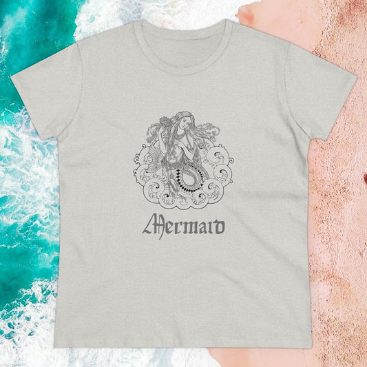 "Romantic Mermaid" Semi-Fitted Graphic Tee (3 colors)