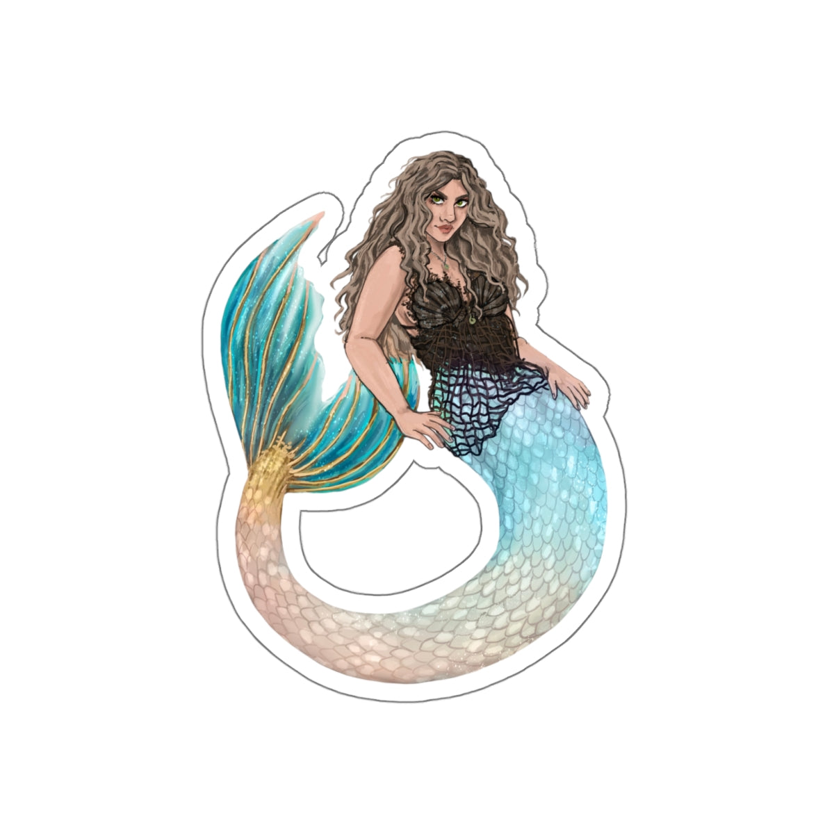 "The Lemonade Mermaid" Die-Cut Stickers