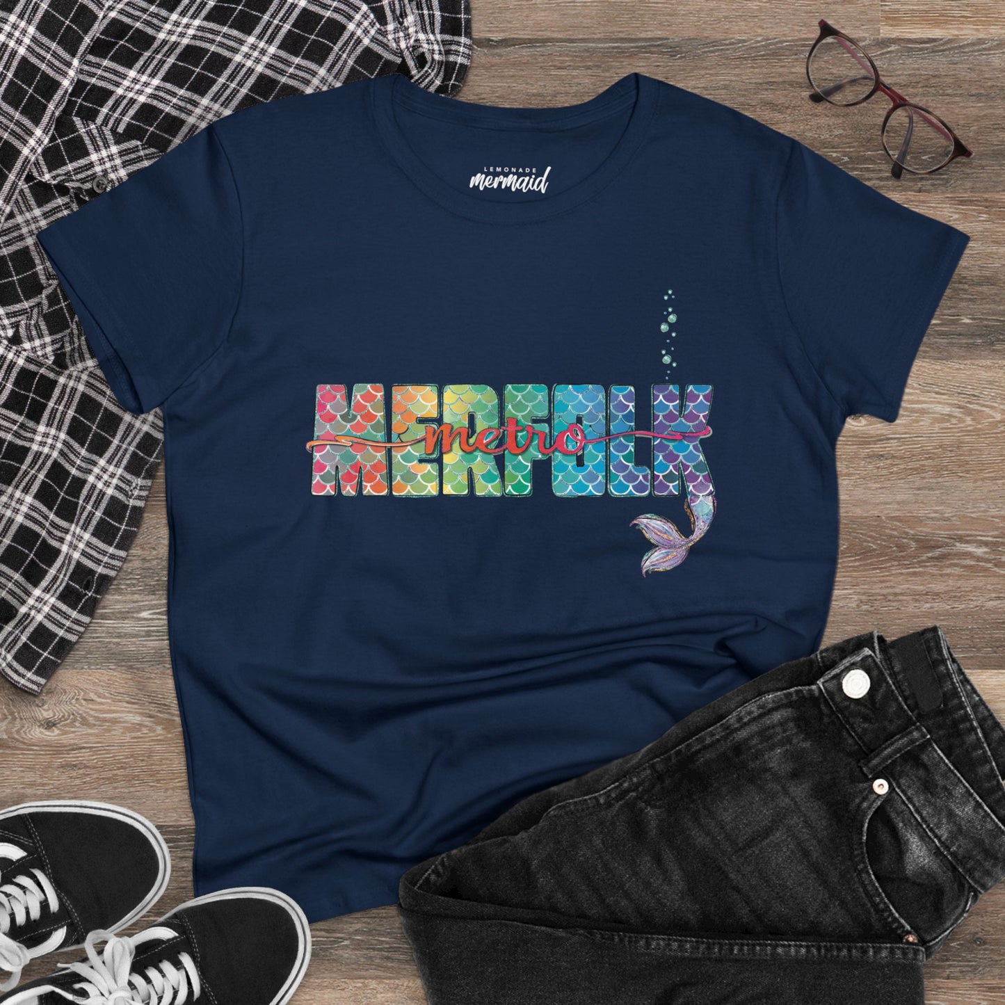 O-fish-al "Metro Merfolk" Semi-Fitted Graphic Tee (3 colors)