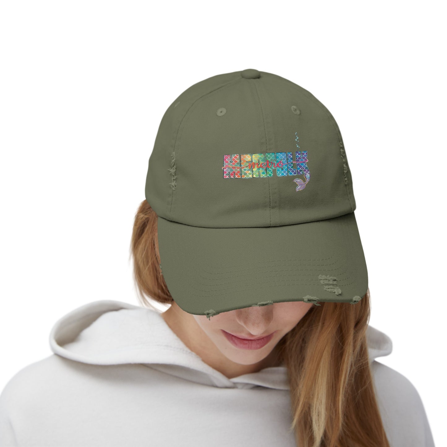 O-fish-al "Metro Merfolk" Distressed Cap