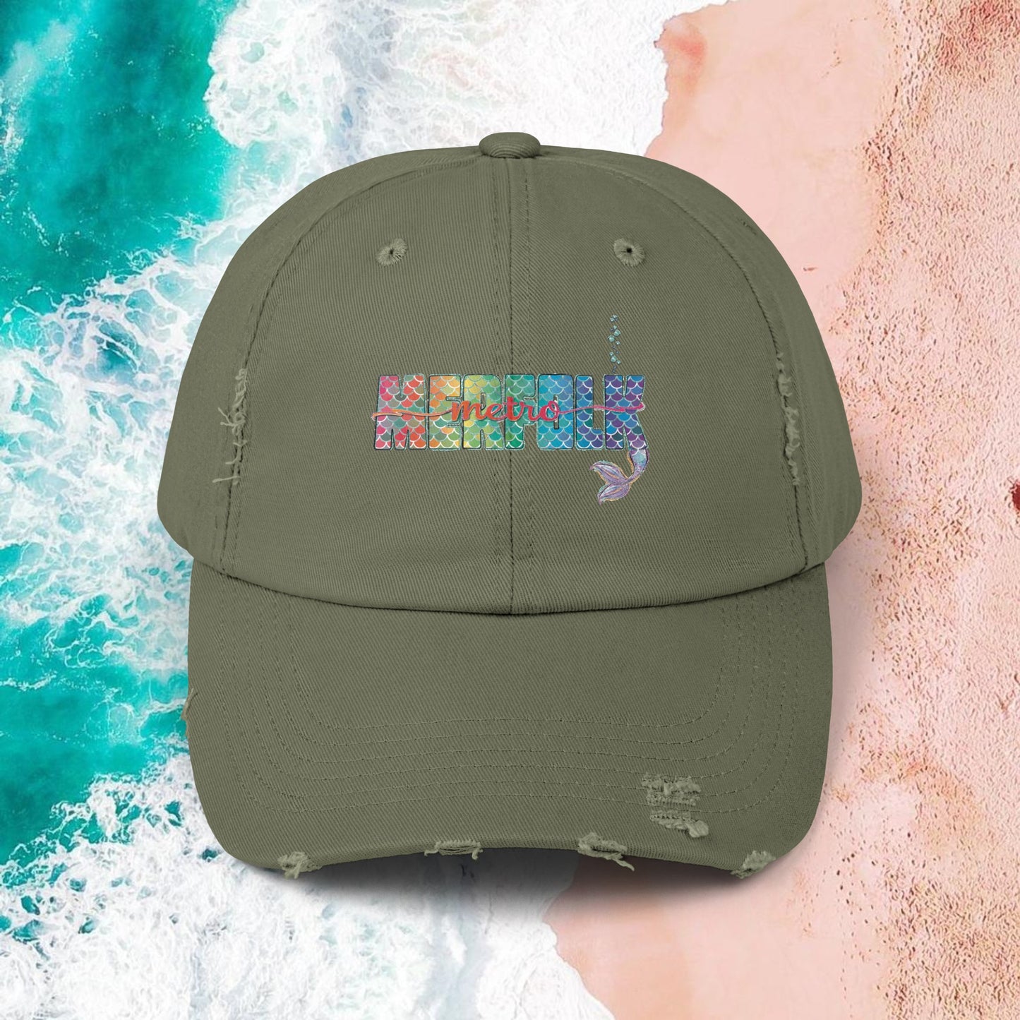 O-fish-al "Metro Merfolk" Distressed Cap