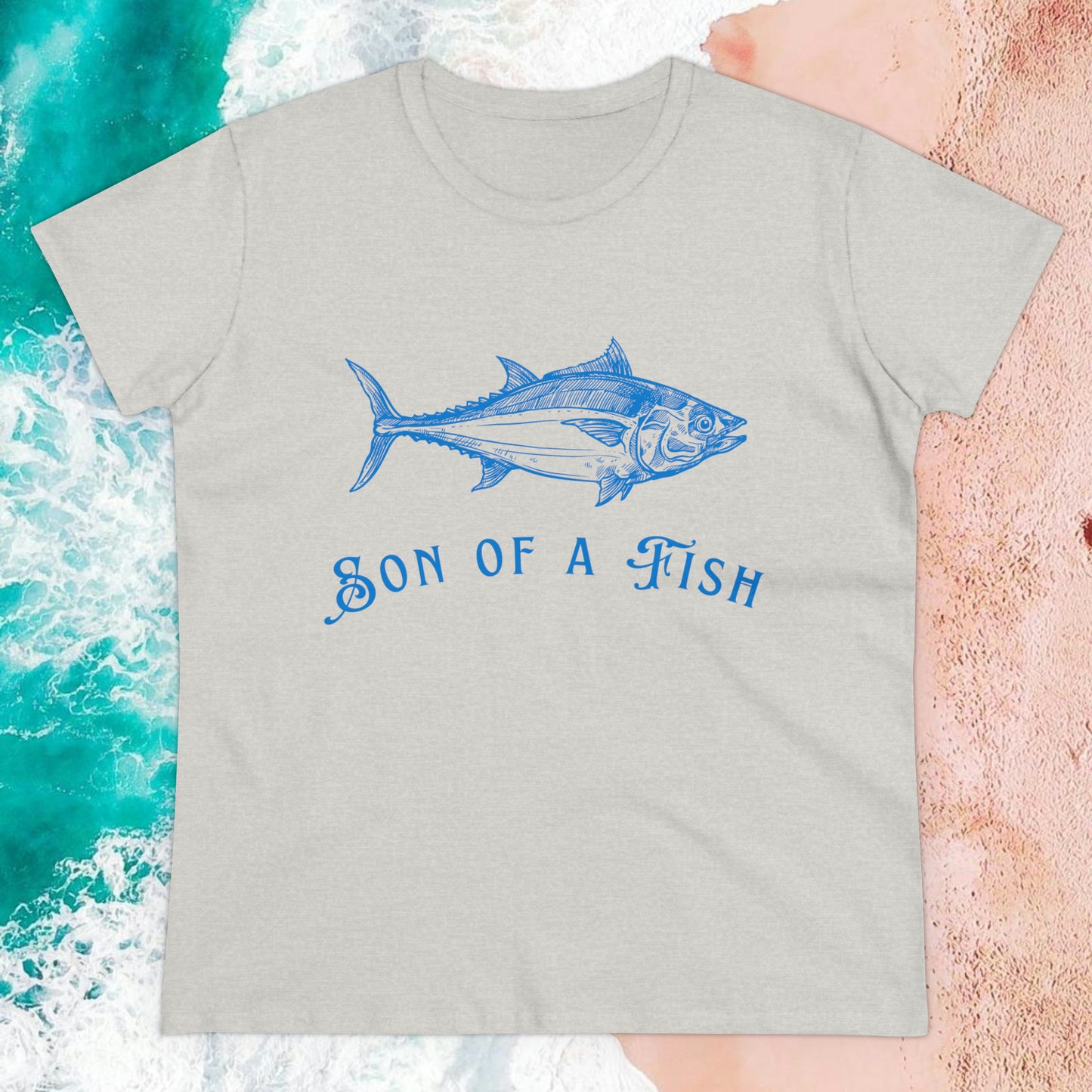 “Son of a Fish” Nautically Naughty Semi-Fitted Graphic Tee (3 colors)