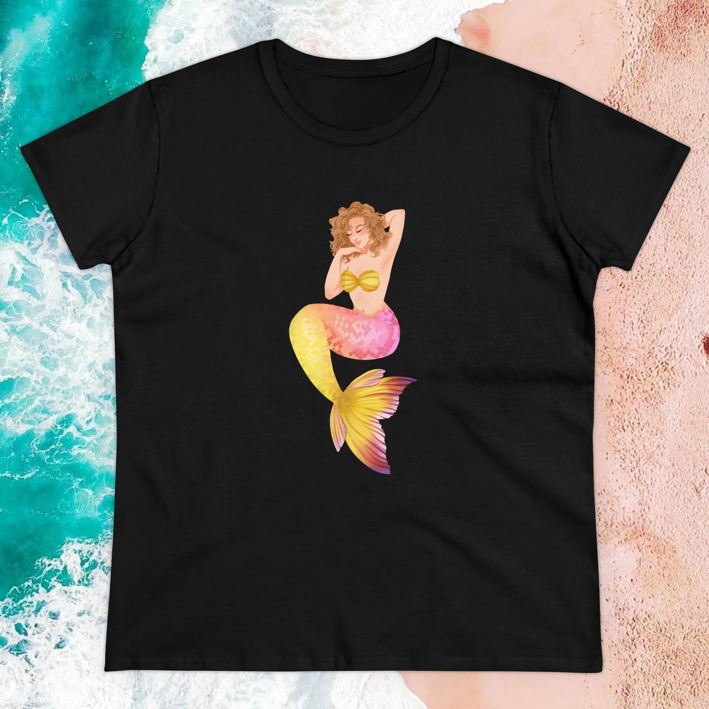 Lemonade Mermaid "Pose" Semi-Fitted Graphic Tee (3 colors)