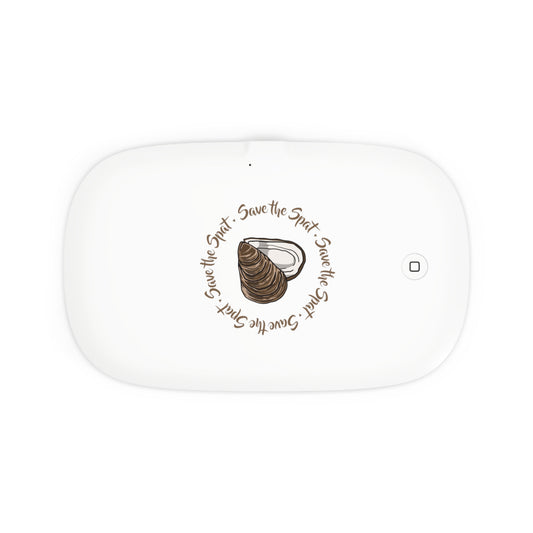 'Save the Spat' Oyster UV Phone Sanitizer and Wireless Charging Pad