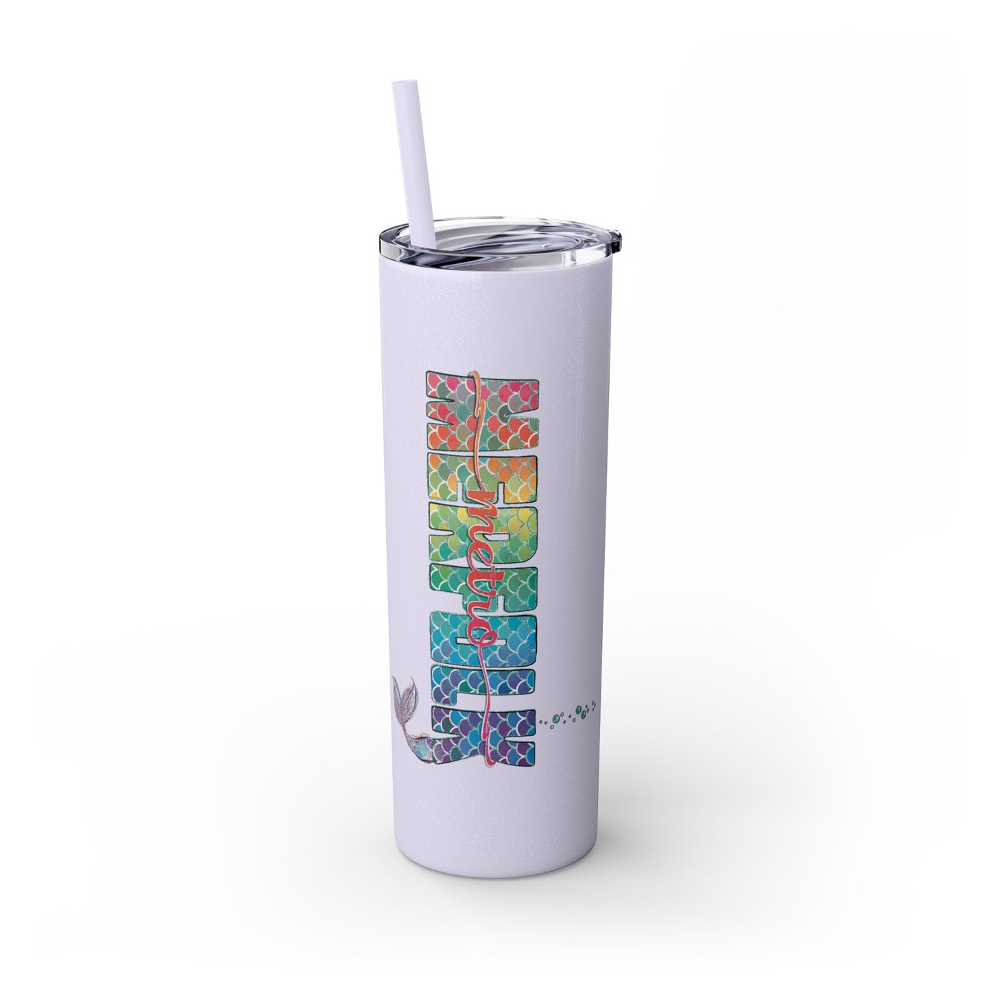 O-fish-al "Metro Merfolk" Skinny Tumbler with Reusable Straw, 20oz