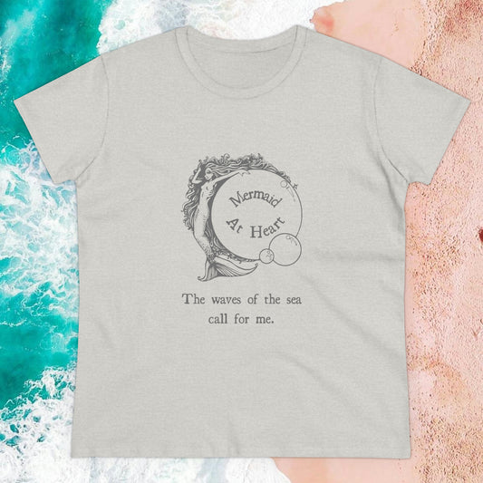"Mermaid at Heart" Semi-Fitted Graphic Tee (3 colors)