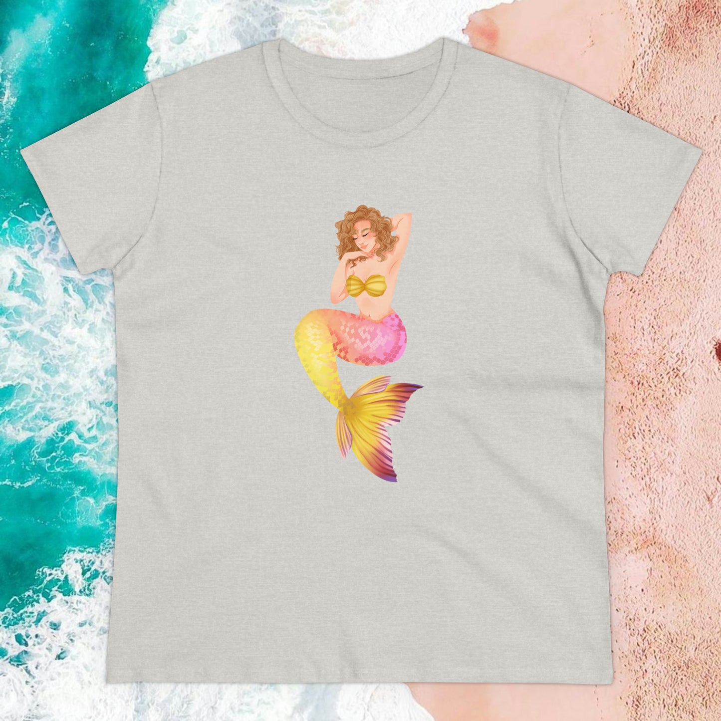Lemonade Mermaid "Pose" Semi-Fitted Graphic Tee (3 colors)