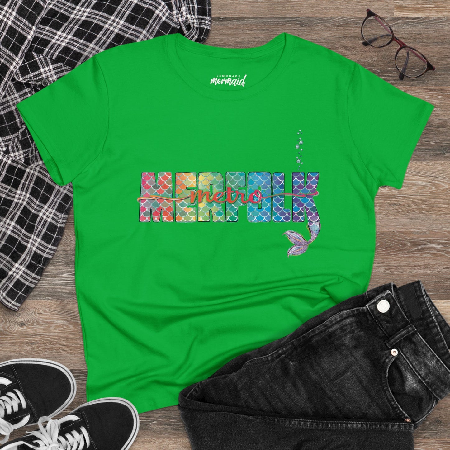 O-fish-al "Metro Merfolk" Semi-Fitted Graphic Tee (3 colors)