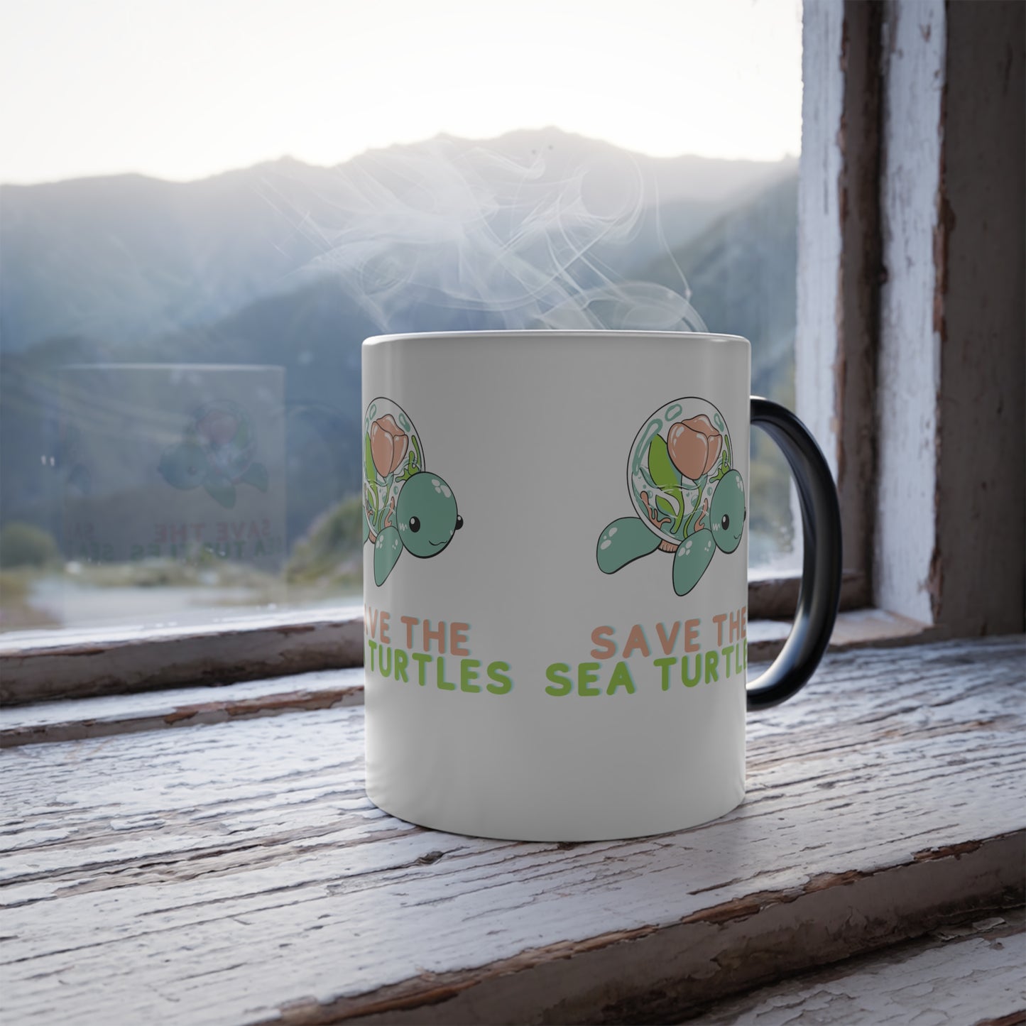"Save the Sea Turtles" Color Changing Mug