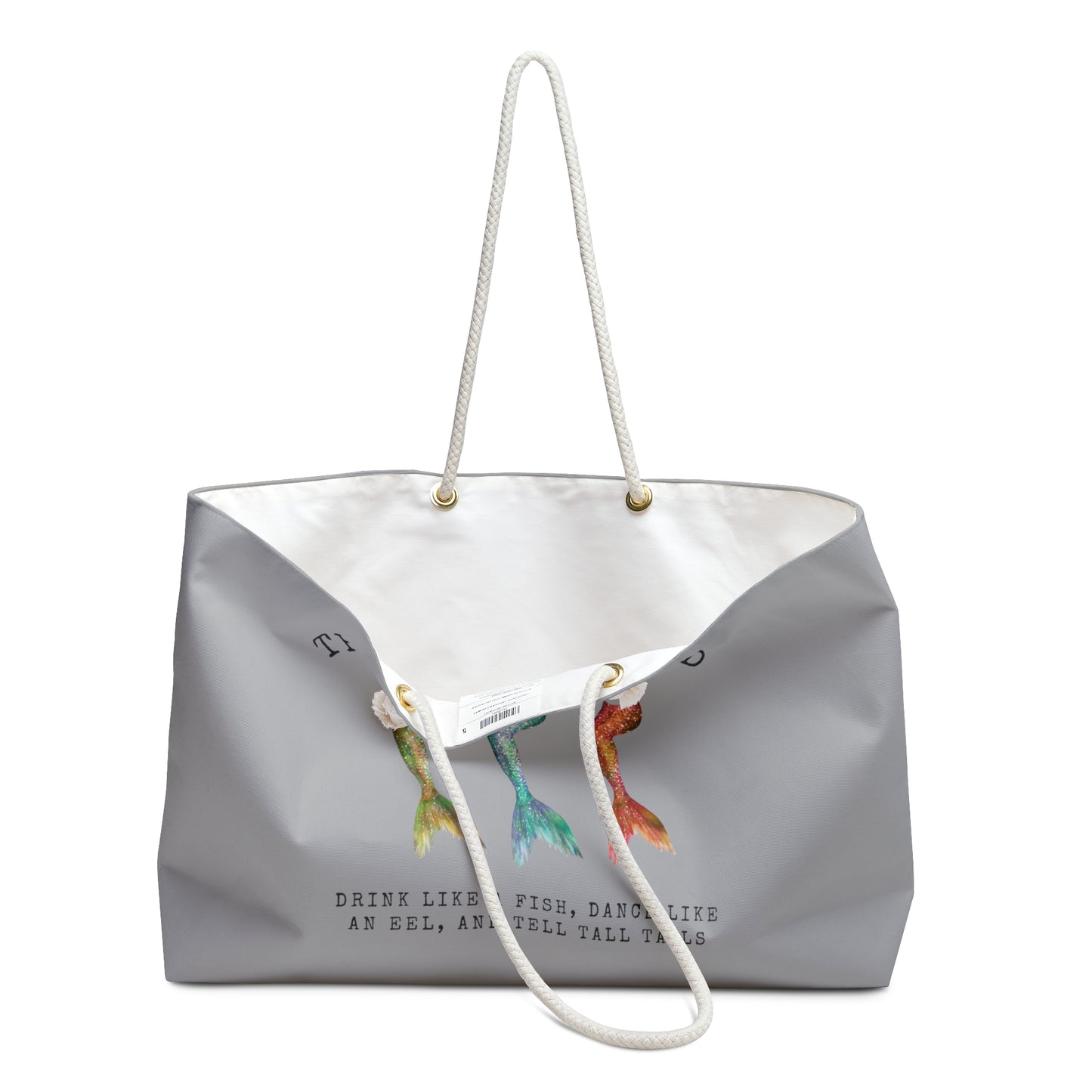 'The Mermaid Squad' Oversized Weekender Tote