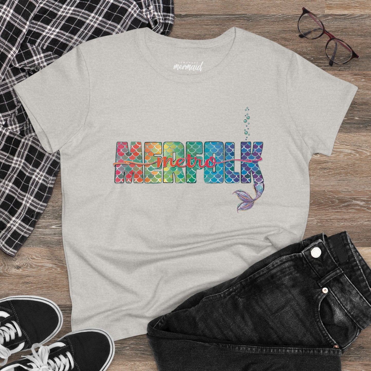 O-fish-al "Metro Merfolk" Semi-Fitted Graphic Tee (3 colors)