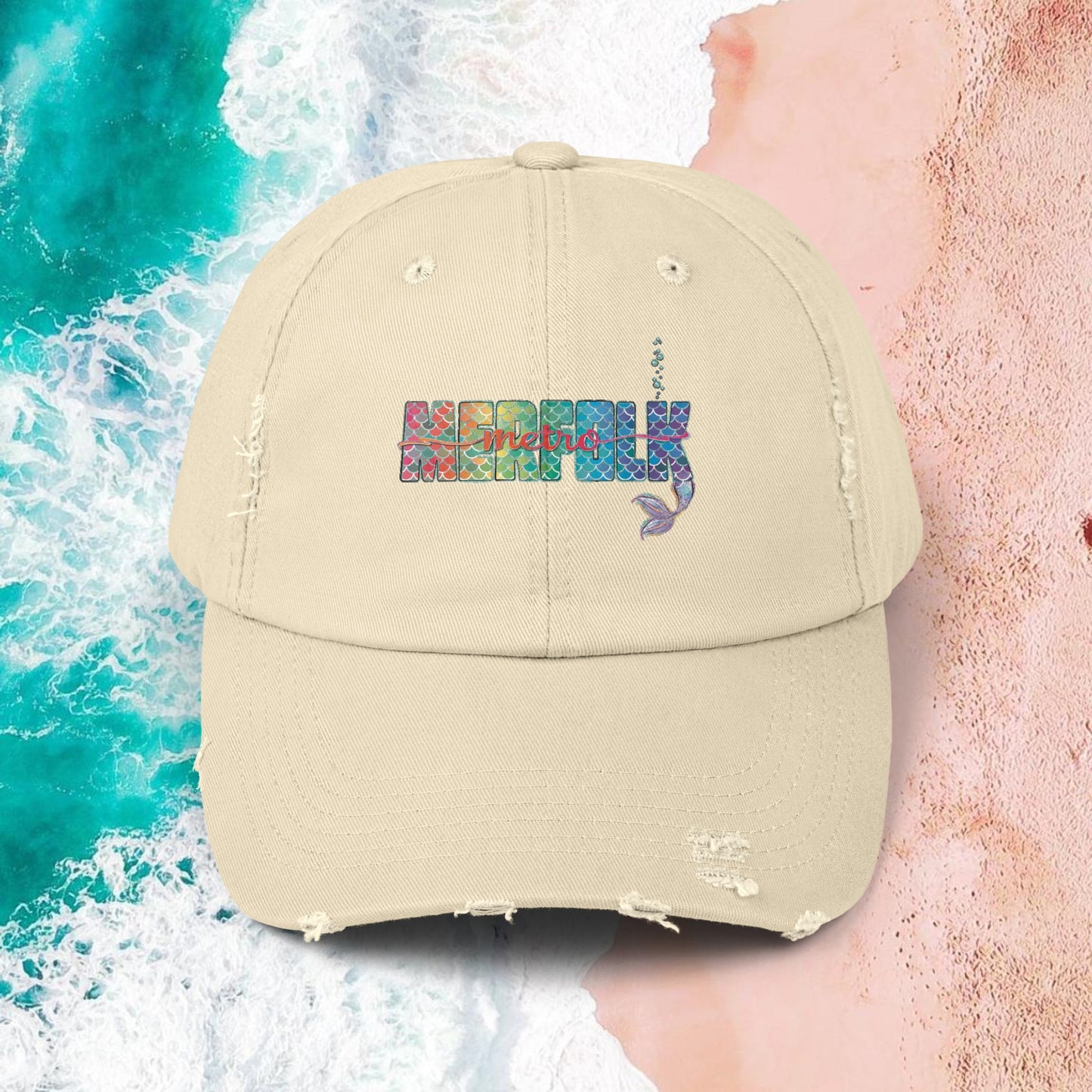 O-fish-al "Metro Merfolk" Distressed Cap