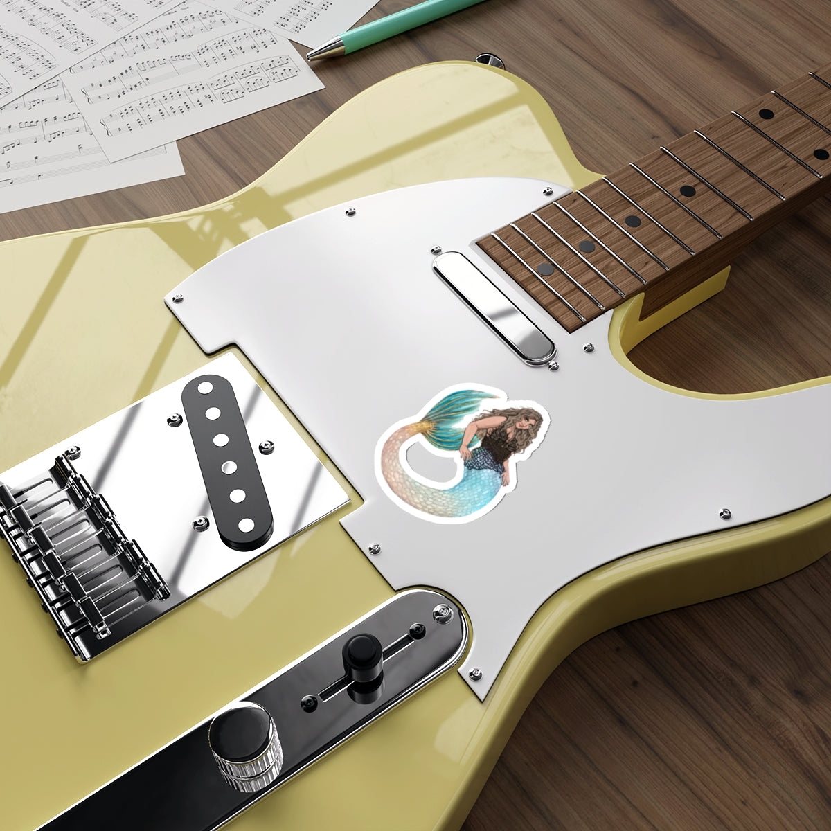 "The Lemonade Mermaid" Die-Cut Stickers