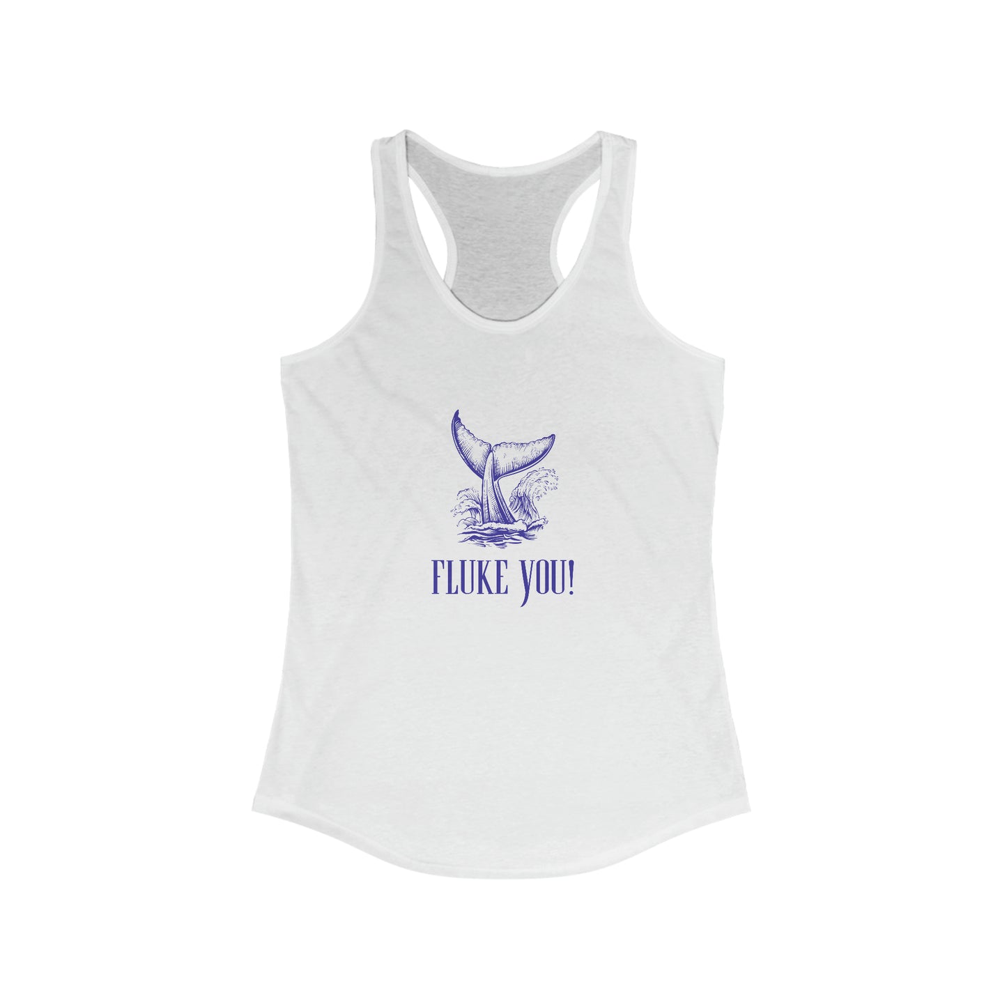 "Fluke You!" Nautically Naughty Racerback Tank (3 colors)