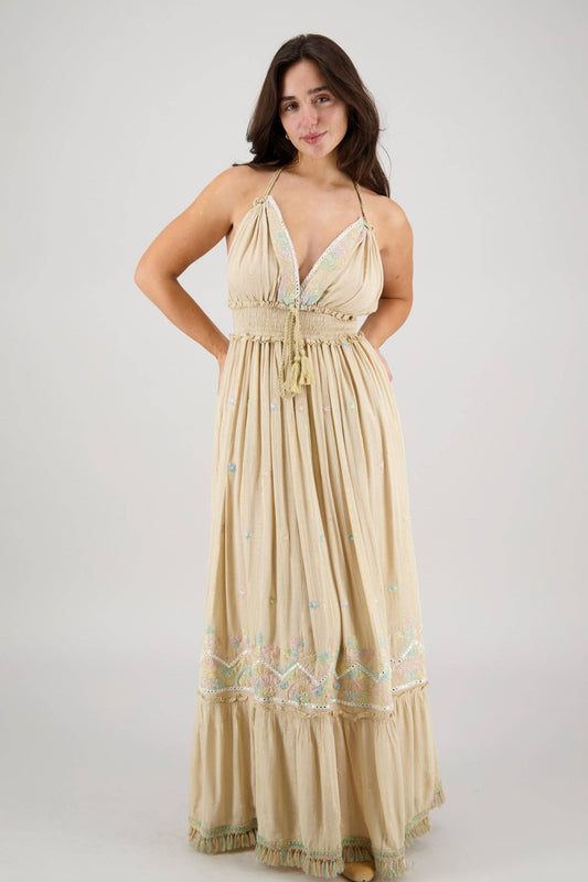 Beachy Long Tassel Dress