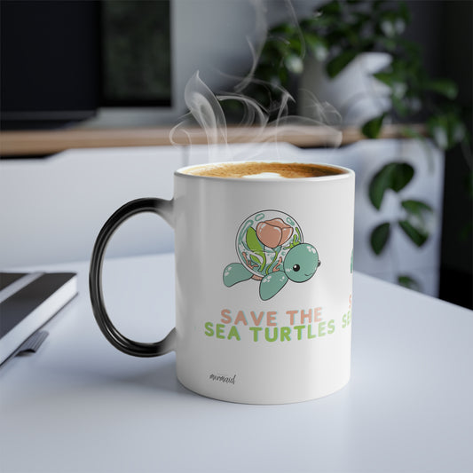 "Save the Sea Turtles" Color Changing Mug