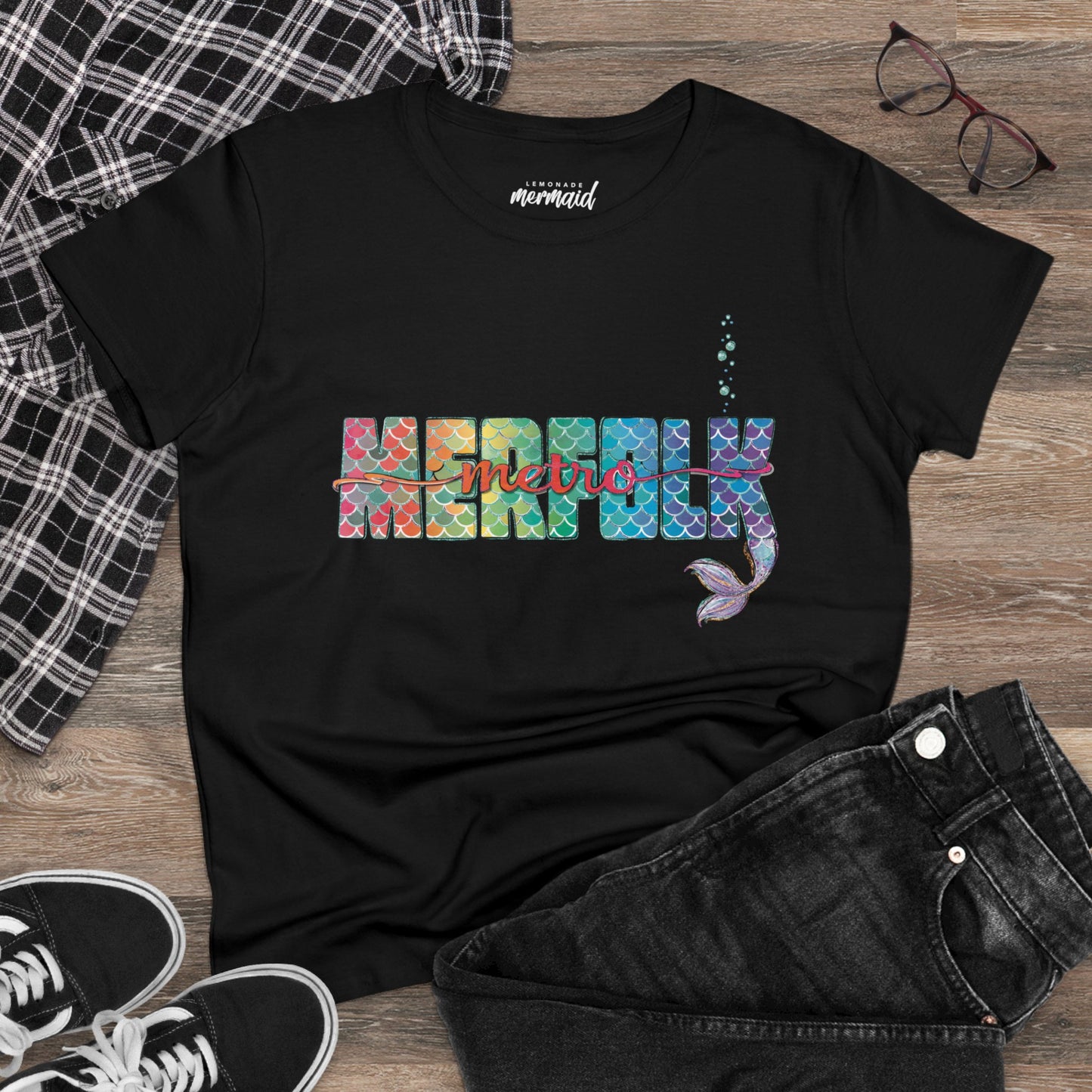 O-fish-al "Metro Merfolk" Semi-Fitted Graphic Tee (3 colors)