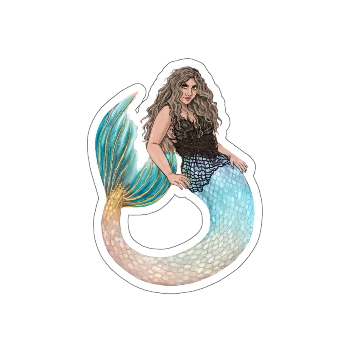 "The Lemonade Mermaid" Die-Cut Stickers