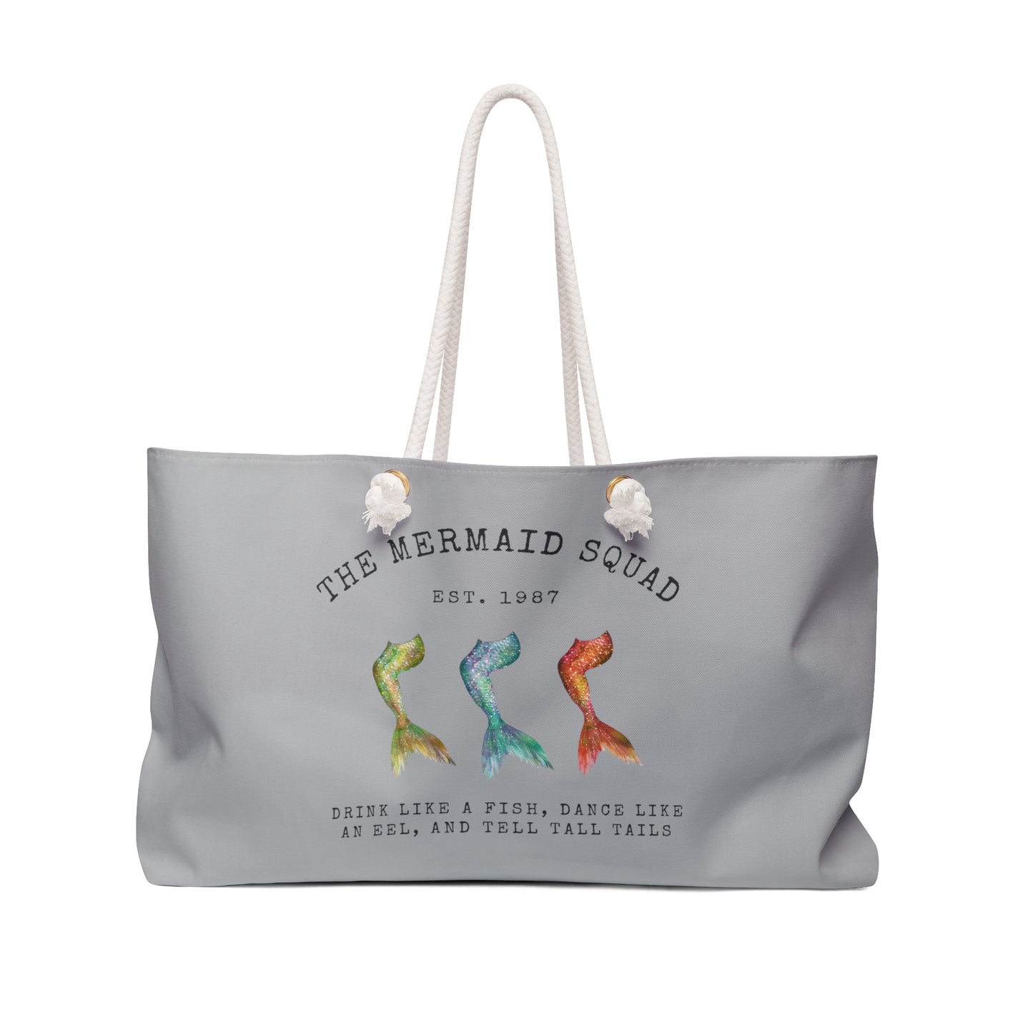 'The Mermaid Squad' Oversized Weekender Tote