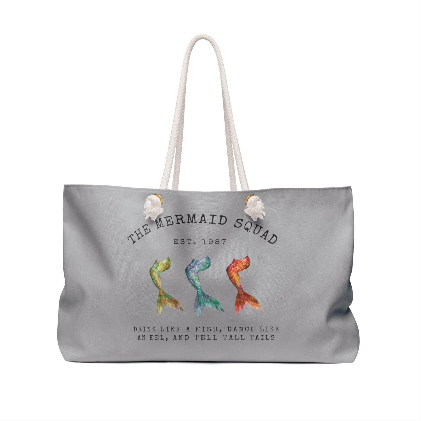 'The Mermaid Squad' Oversized Weekender Tote