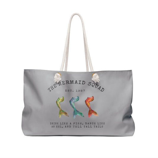 'The Mermaid Squad' Oversized Weekender Tote