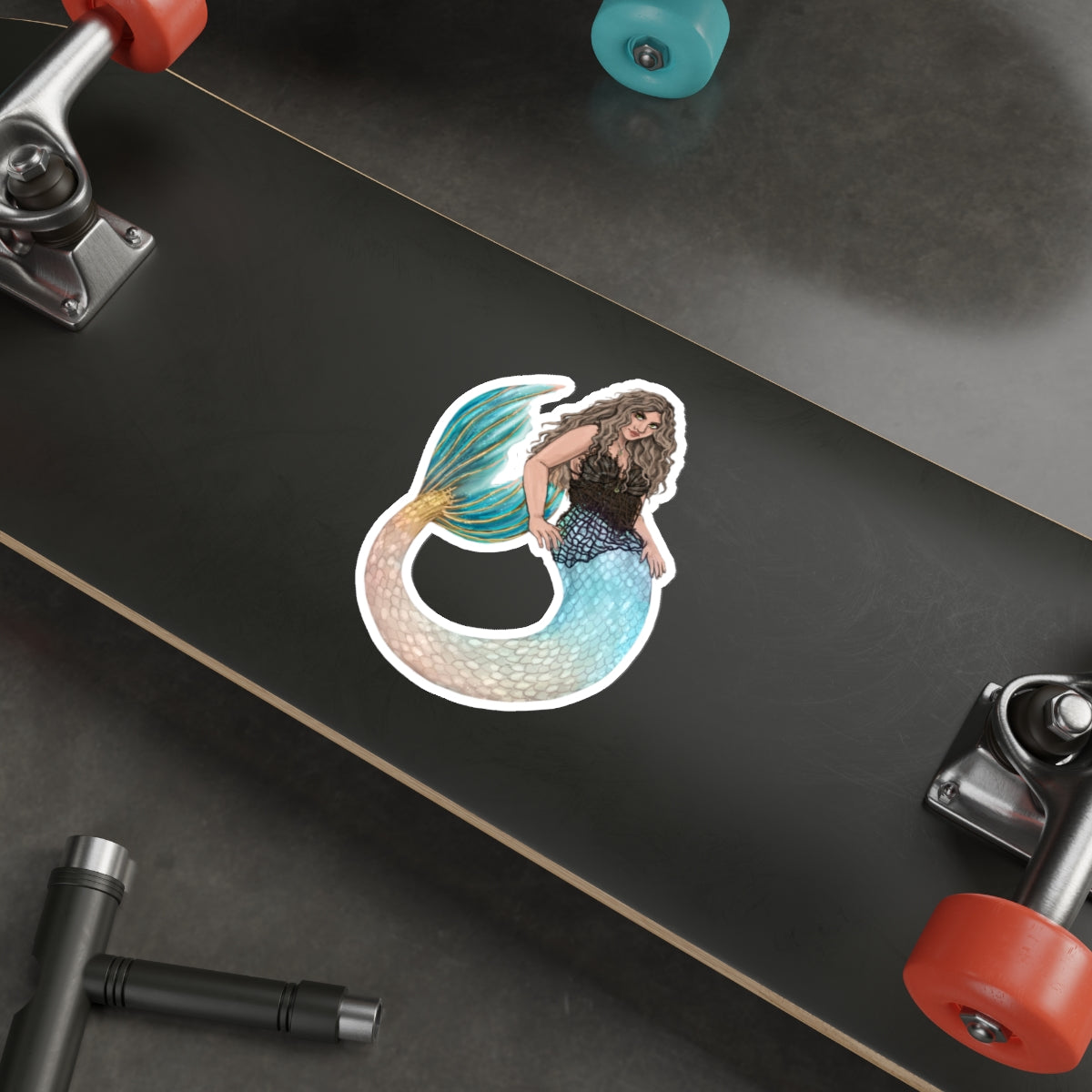 "The Lemonade Mermaid" Die-Cut Stickers