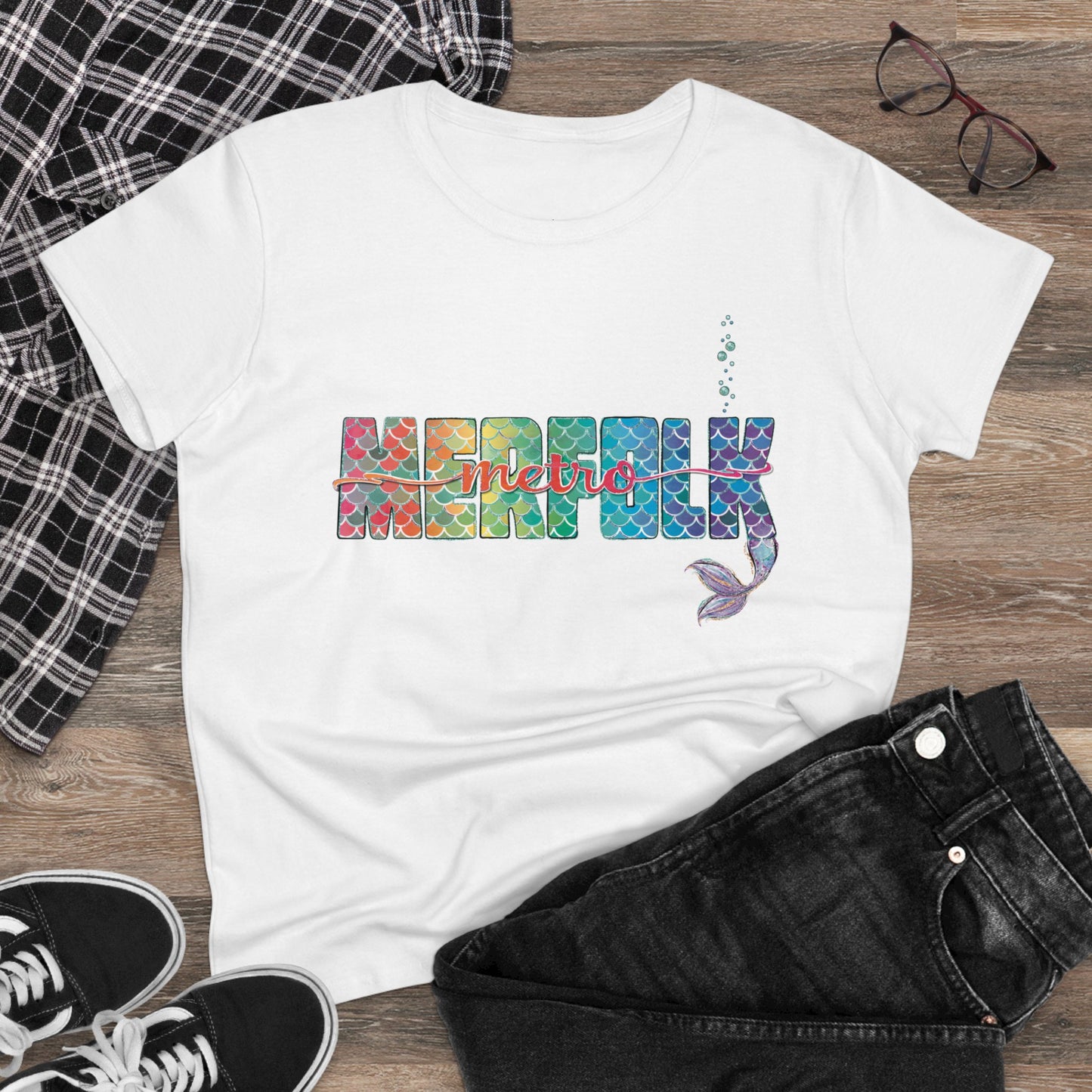 O-fish-al "Metro Merfolk" Semi-Fitted Graphic Tee (3 colors)