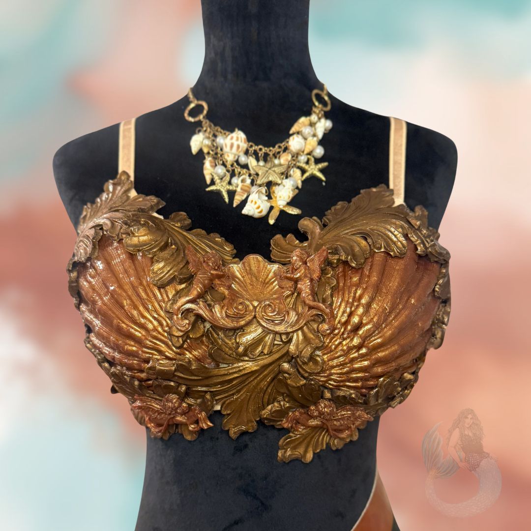 "Lion's Paw" Custom Silicone Mermaid Top