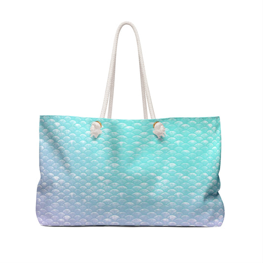 Merbabe Mermaid Oversized Weekender Tote (Parrotfish)