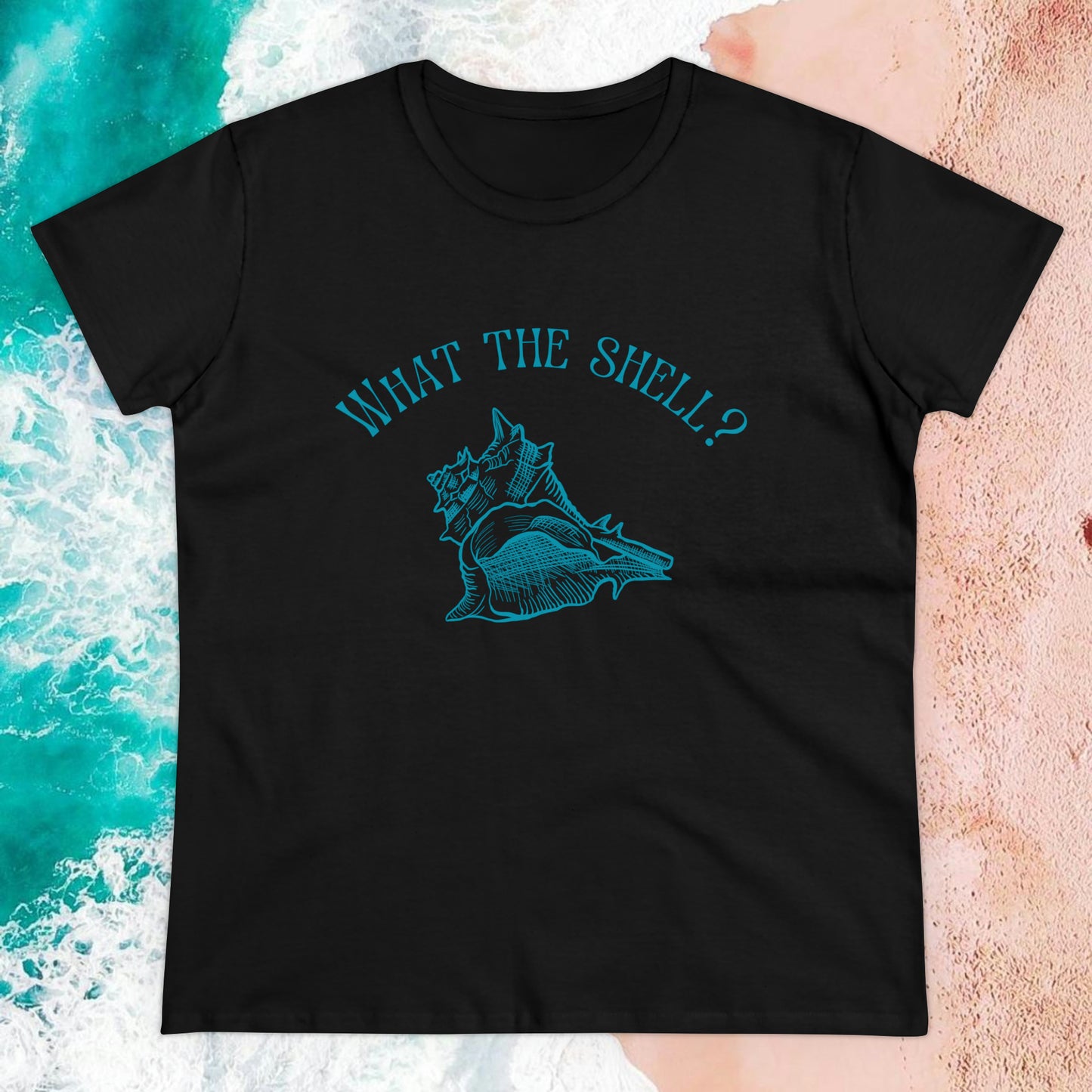 “What the Shell?” Nautically Naughty Semi-Fitted Graphic Tee (6 colors)
