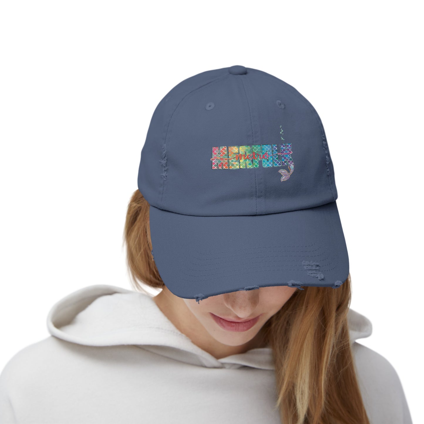 O-fish-al "Metro Merfolk" Distressed Cap