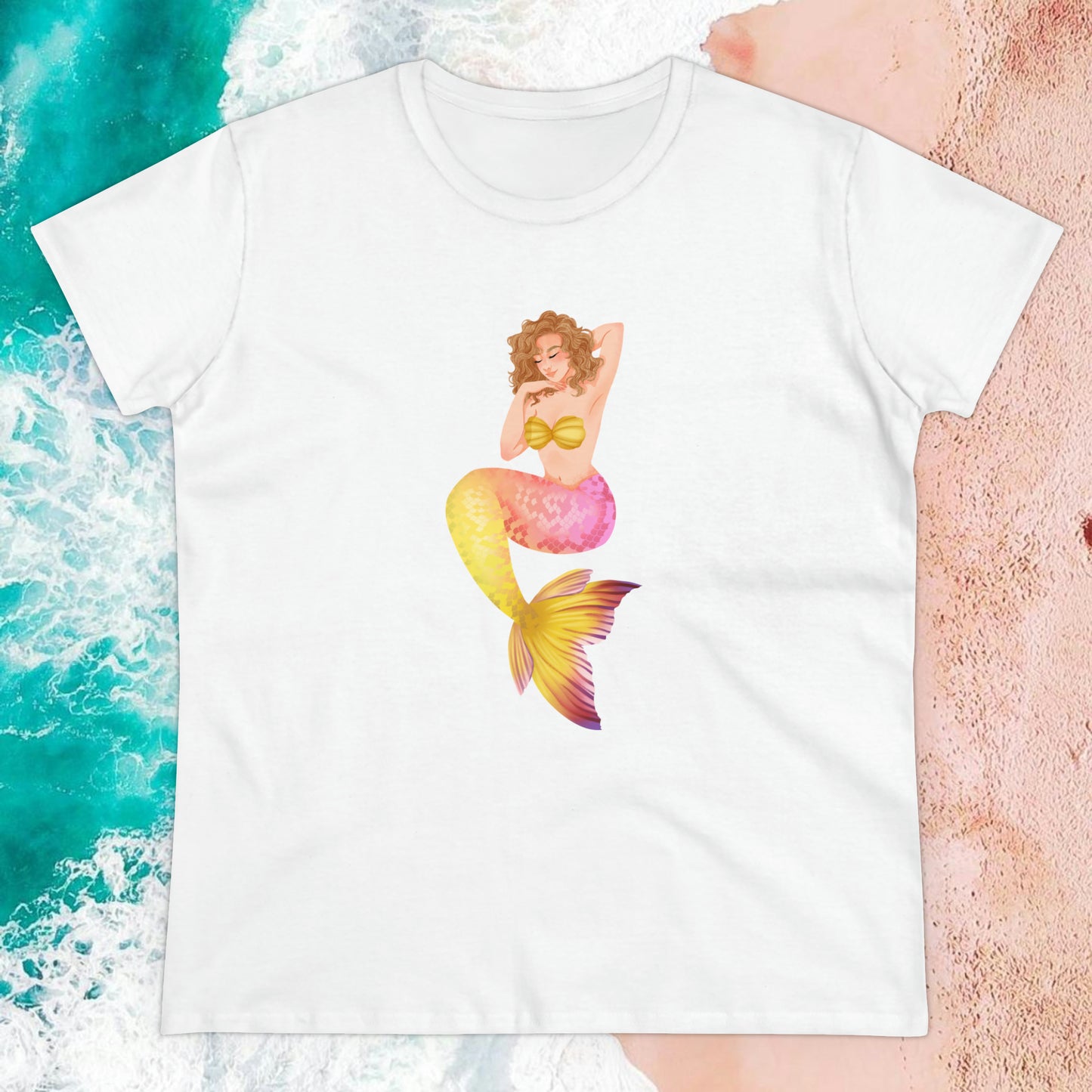 Lemonade Mermaid "Pose" Semi-Fitted Graphic Tee (3 colors)