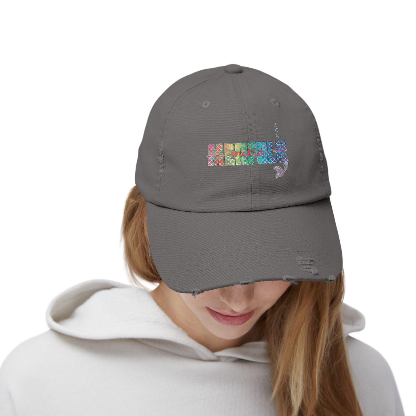 O-fish-al "Metro Merfolk" Distressed Cap