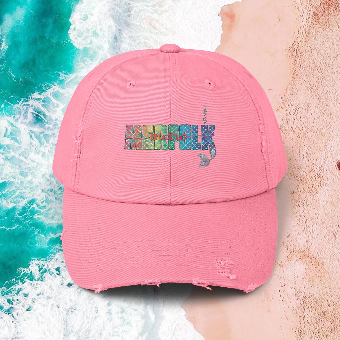 O-fish-al "Metro Merfolk" Distressed Cap