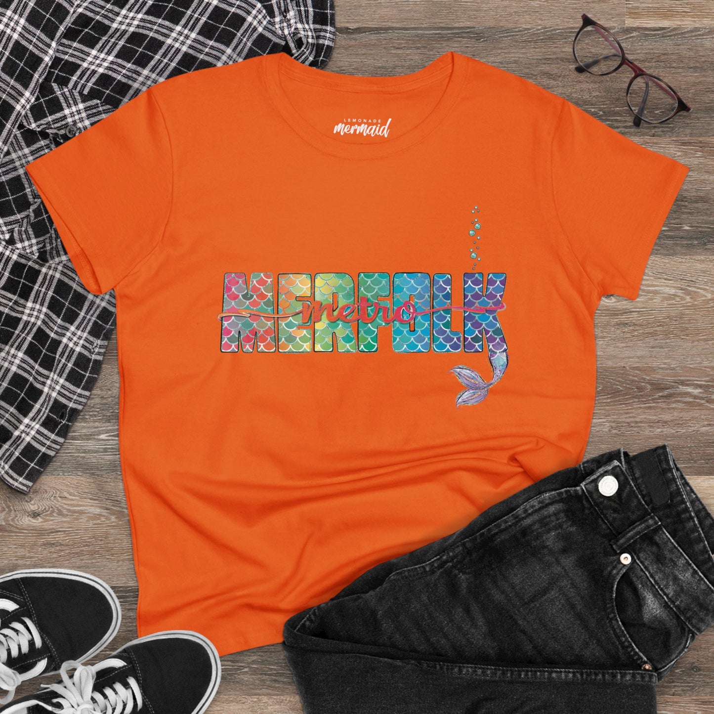 O-fish-al "Metro Merfolk" Semi-Fitted Graphic Tee (3 colors)