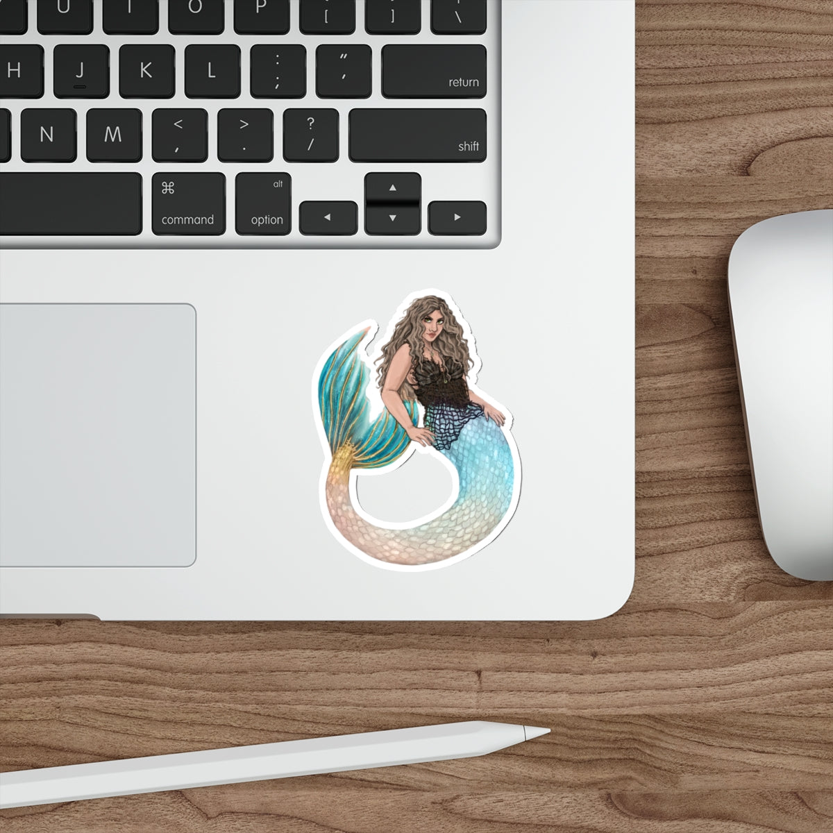 "The Lemonade Mermaid" Die-Cut Stickers