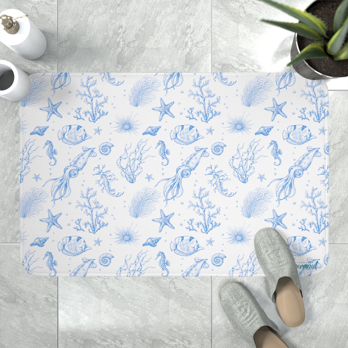 'Under the Sea' Luxe Memory Foam Bath Mat (2 sizes)