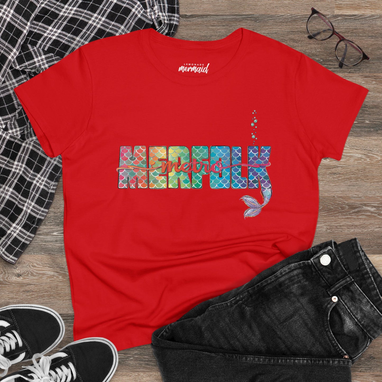 O-fish-al "Metro Merfolk" Semi-Fitted Graphic Tee (3 colors)