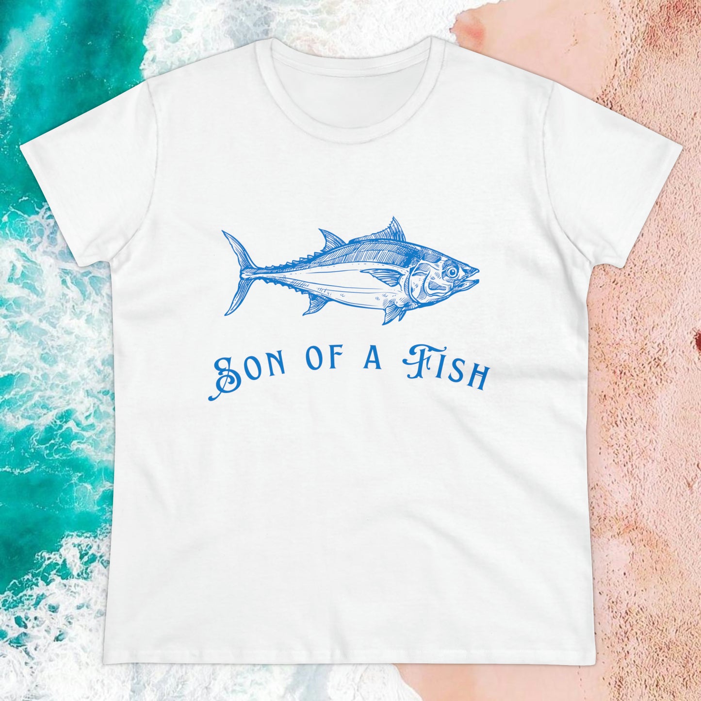 “Son of a Fish” Nautically Naughty Semi-Fitted Graphic Tee (3 colors)