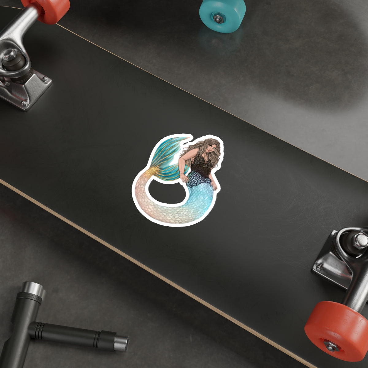 "The Lemonade Mermaid" Die-Cut Stickers