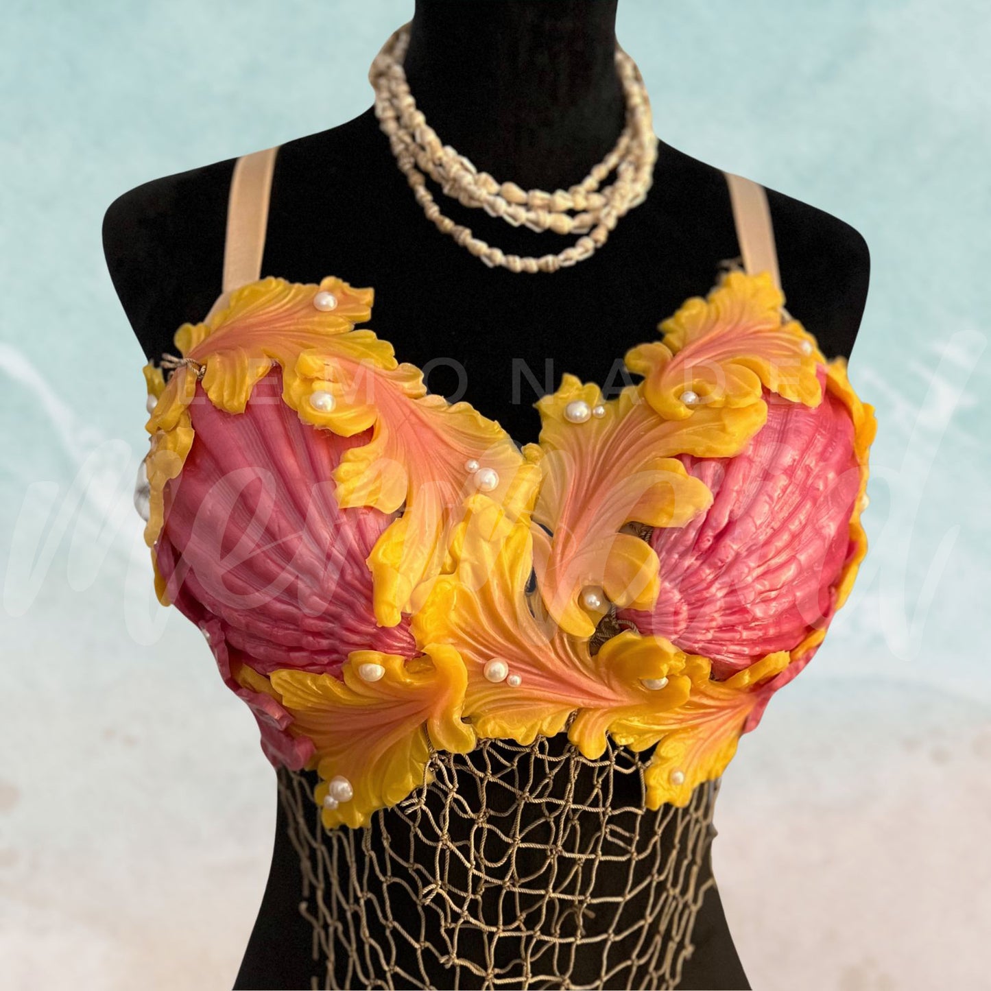 "Lion's Paw" Custom Silicone Mermaid Top