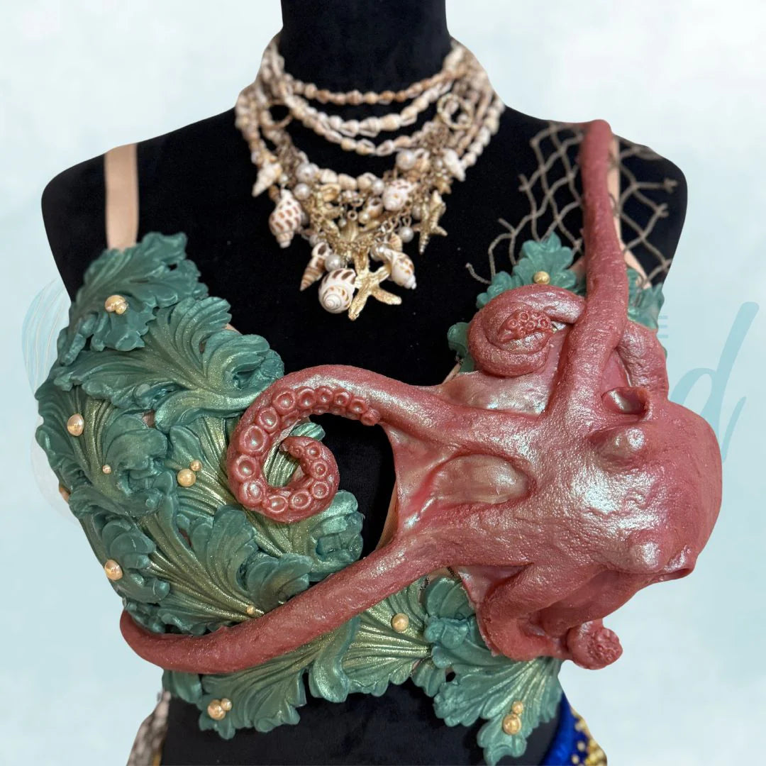 Siren Allure "Kraken's Embrace" Custom Silicone Mermaid Top