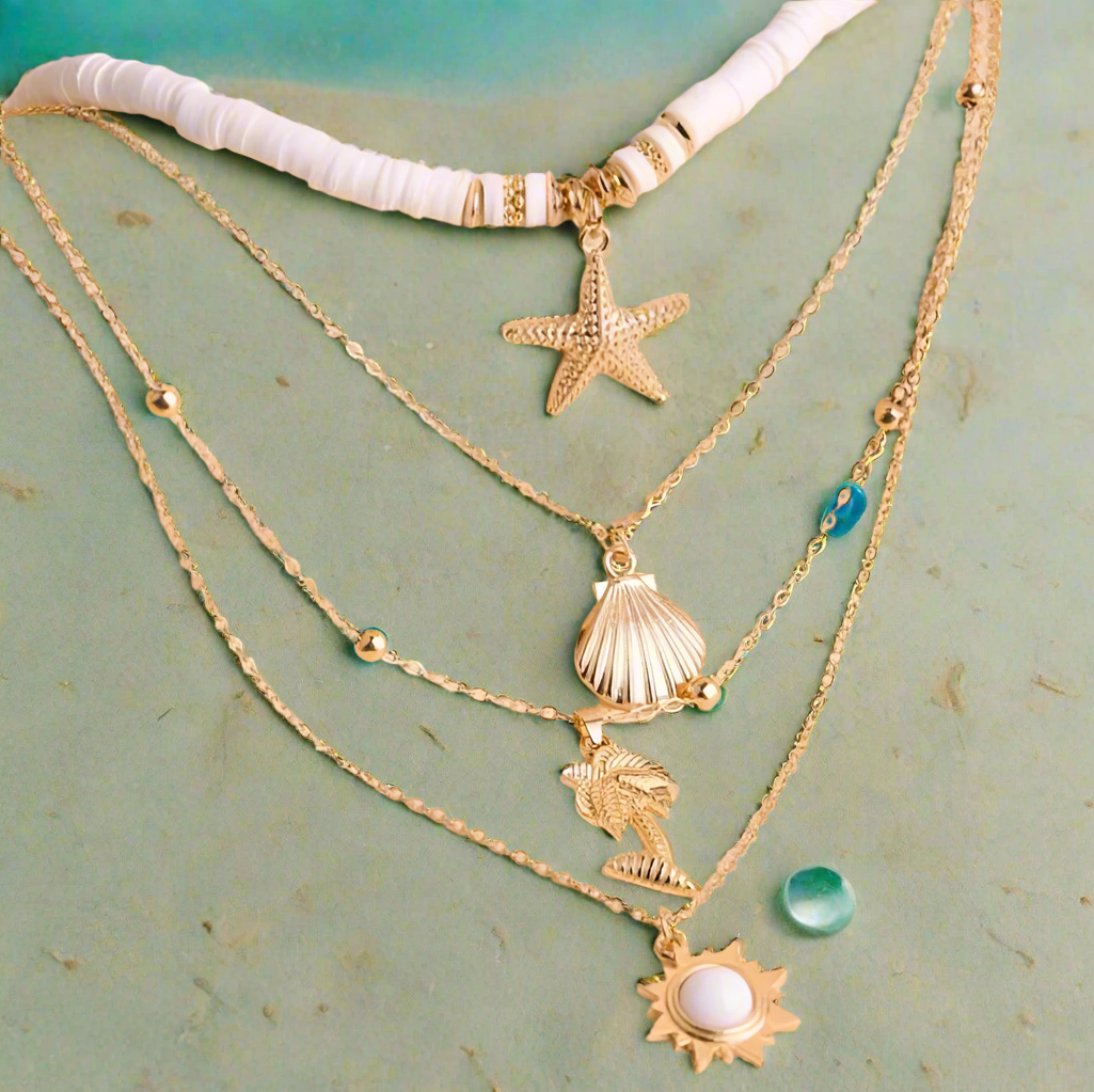 Tropical Vacation Necklace Set
