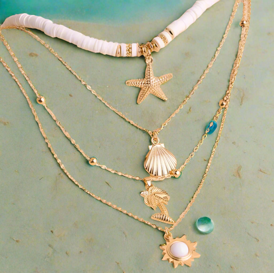 Tropical Vacation Necklace Set