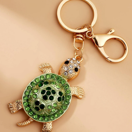 Sparkle Turtle Keychain