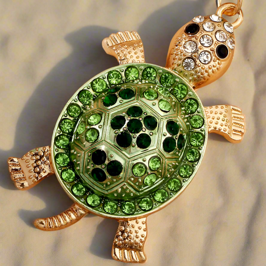Sparkle Turtle Keychain