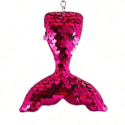 Sequin Tail Keychain