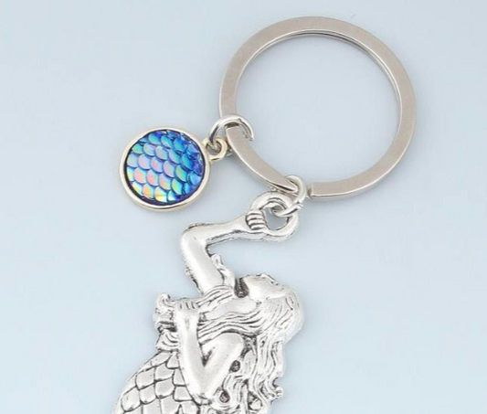 Blue Pendant Fins Keychain