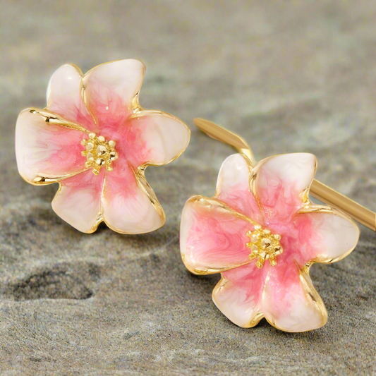 Cherry Blossom Earrings (Clip-ons)