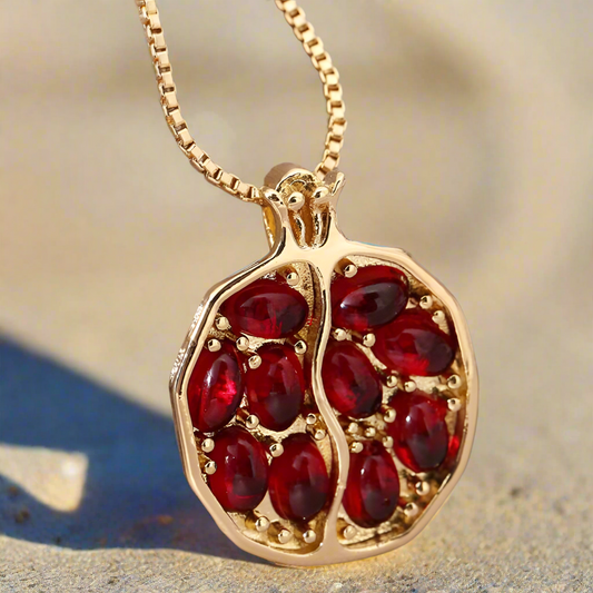 Pomegranate Seed Necklace